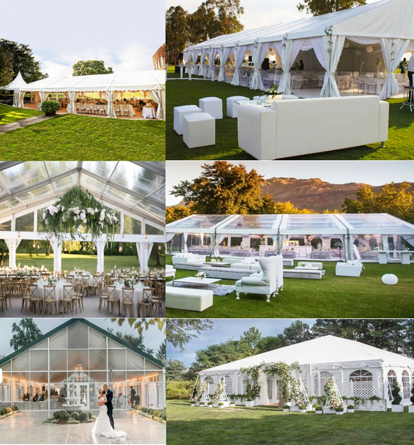 Top Quality Aluminum Frame Tent para sa Wedding Tents Reception Church Warehouse Party Marquee Tent