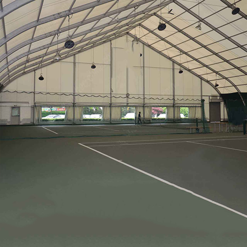 Mga sikat na Curved Outdoor Tents Aluminum Structure Basketball Tennis Court Sport Tent Business Tent