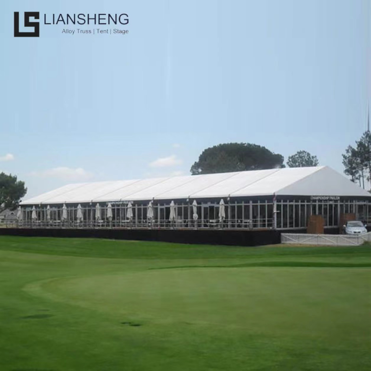 Liansheng 20mx30m Aluminum Frame Sports Tent Para sa Basketball Tent 