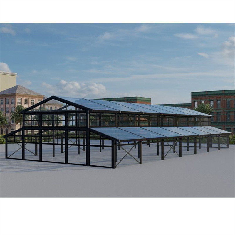 Malaking Clear Frame Wed Tent Canopy Venue Structure Marquee Party Glass Wall Atrium Event Wedding Commercial Tents para sa mga Event