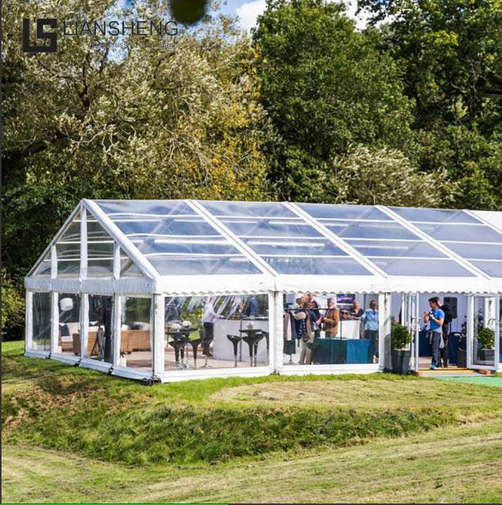 20 x 40 Panlabas na Aluminum Frame Transparent na Wedding Tent