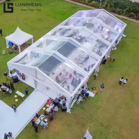 Clear Transparent Outdoor Canopy Aluminum Alloy Wedding Party Tent Event Tent