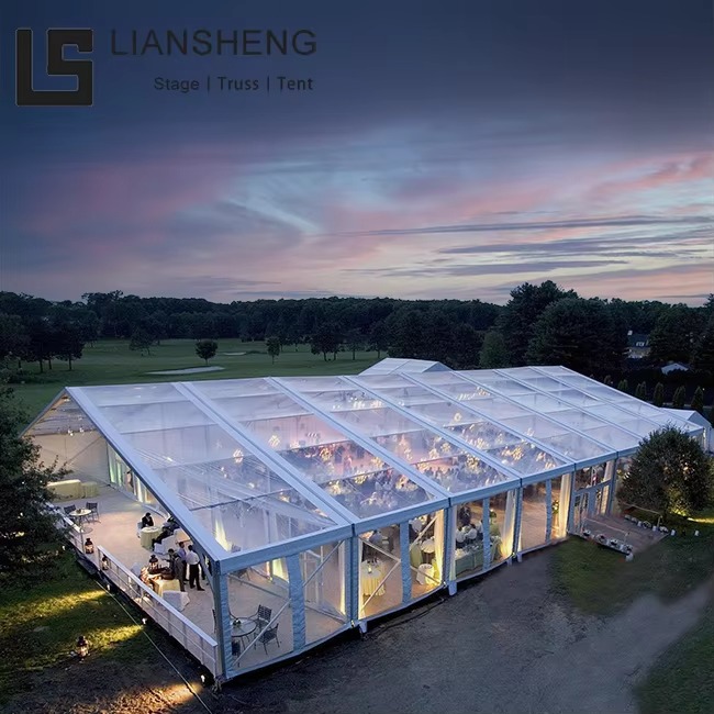 Aluminum Alloy Clear Cover Wedding Event Party Tent para sa 100 300 500 Tao