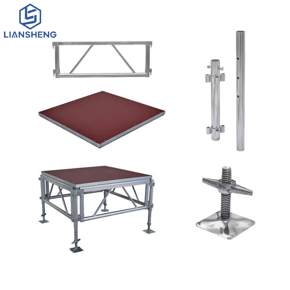 Aluminum Stage Mobile Show Stage Portable Truss Display Outdoor Folding Stage Platform Support OEM