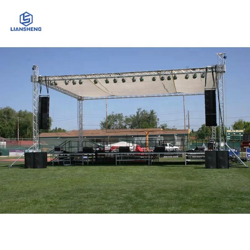 Aluminum Truss Stage Mobile Stage Platform Ground Support Truss Exhibition Truss