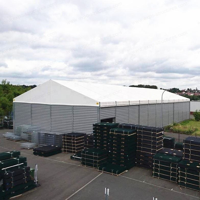 Malaking Industrial Warehouse Storage Tent UV-Proof PVC Waterproof Fireproof Sandwich Durable Steel Sheet Tela na Panlabas na Paggamit Logo
