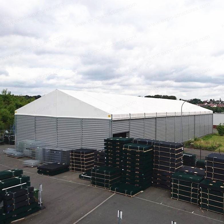 Malaking Industrial Warehouse Storage Tent UV-Proof PVC Waterproof Fireproof Sandwich Durable Steel Sheet Tela na Panlabas na Paggamit Logo