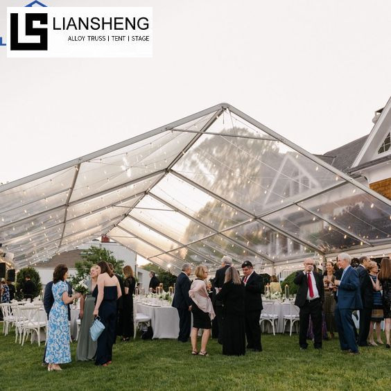 Outdoor Wedding Transparent Tent Aluminum Luxury Malaking Party Event Tent para sa 500 1000 Tao