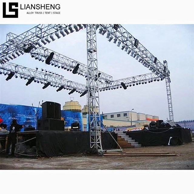 Libreng Design Flat Top Aluminum Truss Stage System Customized Design Concert Event Outdoor Stage