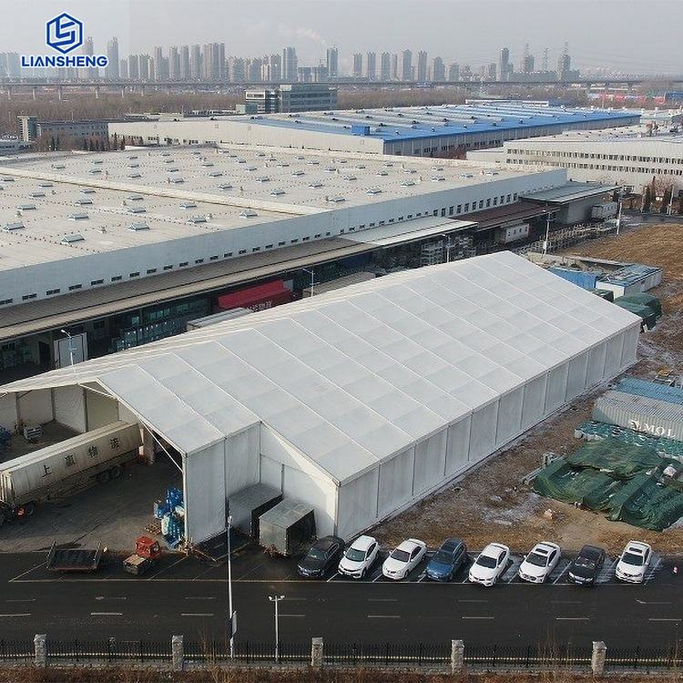  Panlabas na Aluminum Structure Warehouse Tent Manufacturer Malaking Waterproof Industrial Storage Tent For Sale