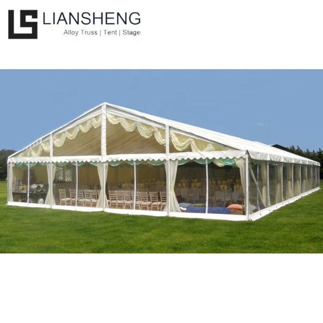 Matibay na A-Frame Tent na may PVC Glass Sidewalls Aluminum Poles para sa Industrial At Event Applications