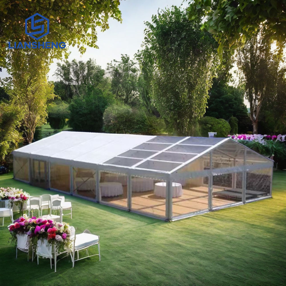 Custom na White Event Wedding Party Tent na may Aluminum Frame Waterproof PVC Cover 10x12 10x15 10x20 10x30 10x40 10x50