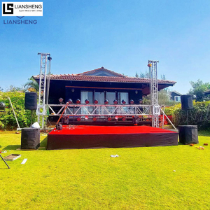 Pinakamabentang Aluminum Alloy Stage Truss Lighting Spiot Truss 400x400m na ​​may Truss Clamp