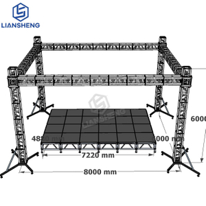 Customized Size OEM ODM LOW MOQ High Quality Aluminum Alloy Europe Standard Stage Truss