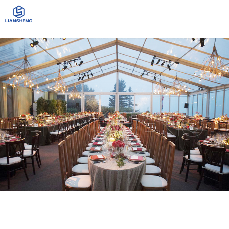 Liansheng · Sky Pavilion | 20m x 30m panoramic transparent PVC wedding tent (custom na modelo)
