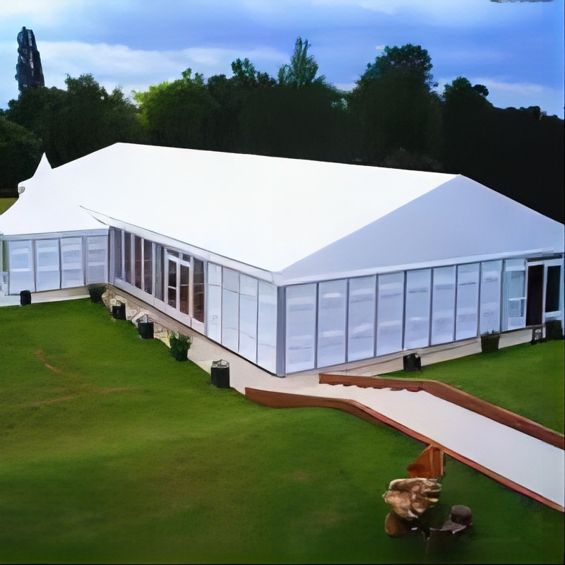 Marquee Tent Malaking Outdoor Wedding Event Tent Waterproof Index 2000-3000 Mm Canvas Exhibition Marquee Tent