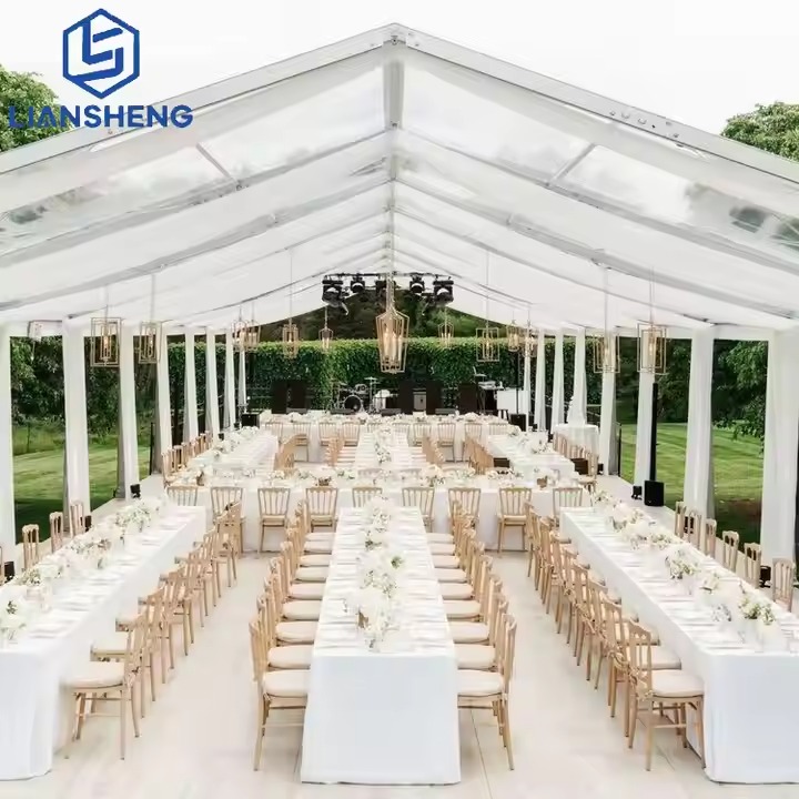 Aluminum Alloy Clear Cover Wedding Event Party Tent para sa 100 300 500 Tao