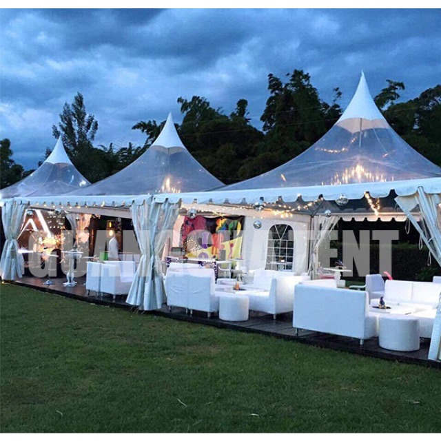 Mamahaling Wedding Pagoda Tent Manufacturer Aluminum Alloy Tent for Sale Supplier ng Event Party Tent