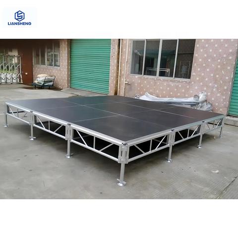 Aluminum Stage Mobile Show Stage Portable Truss Display Outdoor Folding Stage Platform Support OEM