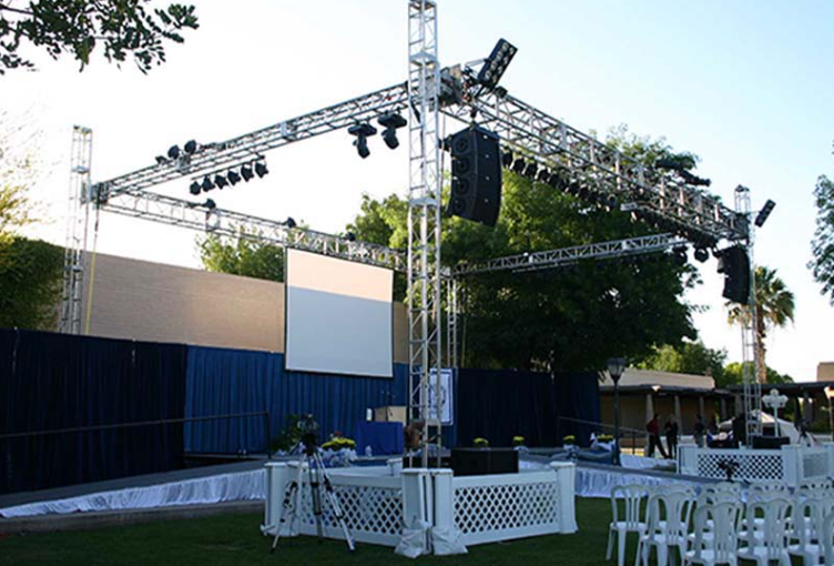 Aluminum Truss Display System Custom DJ Lights Spigot Truss OEM