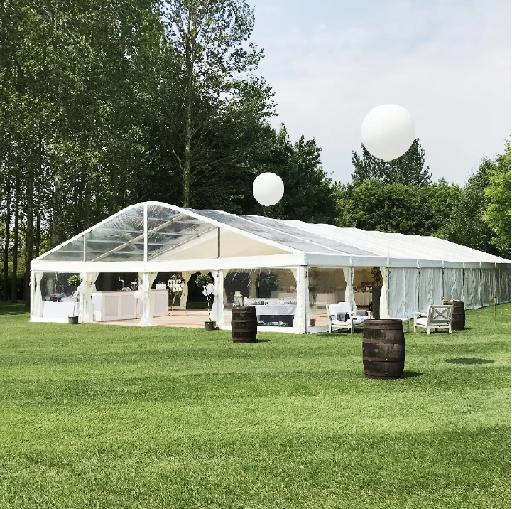 Luxury Transparent Outdoor Wedding Tent Mataas na Kalidad Custom Party Tent PVC ABS Glass Frame Tent