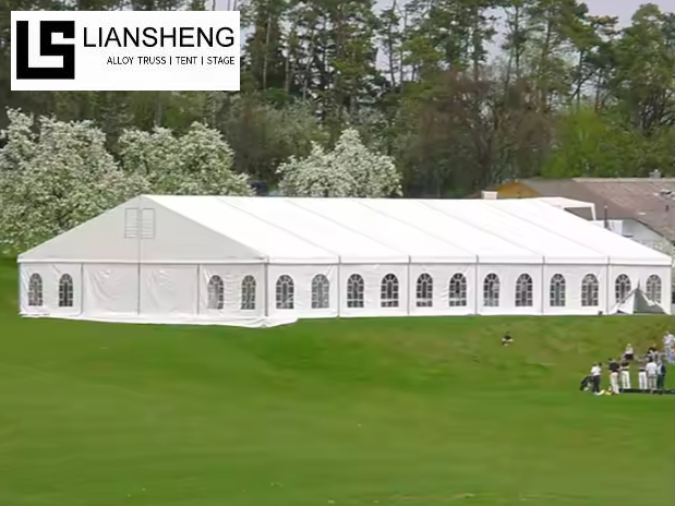 Itim na Frame Clear PVC Cover Aluminum Alloy Atrium Tent Wedding Party Tent para sa 100-500 na Tao sa Outdoor Event