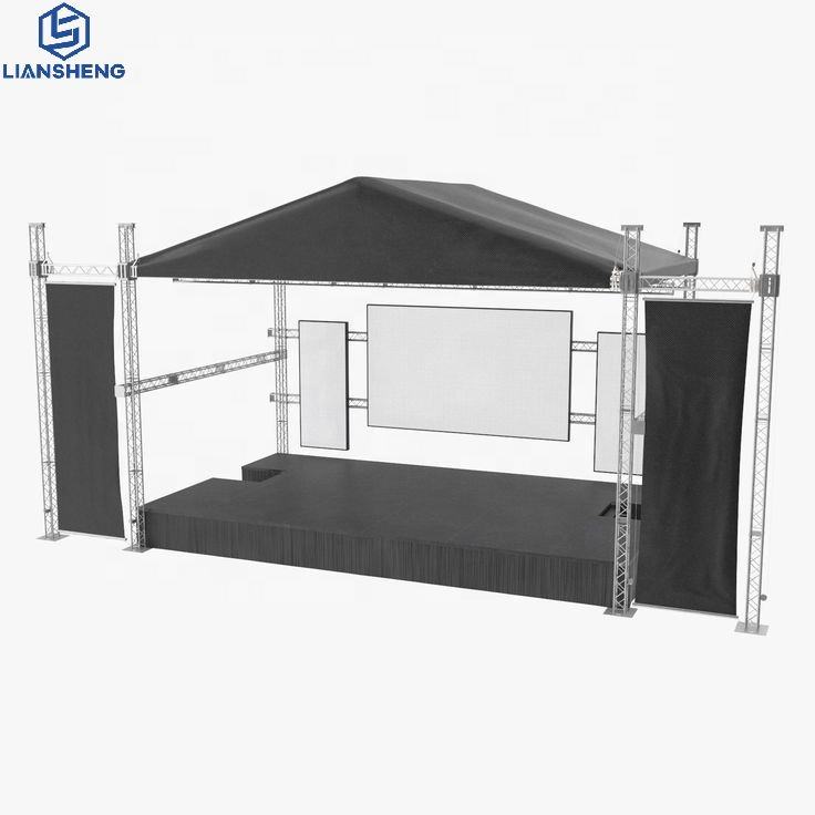 Pinakamabentang Aluminum Alloy Stage Truss Lighting Spiot Truss 400x400m na ​​may Truss Clamp