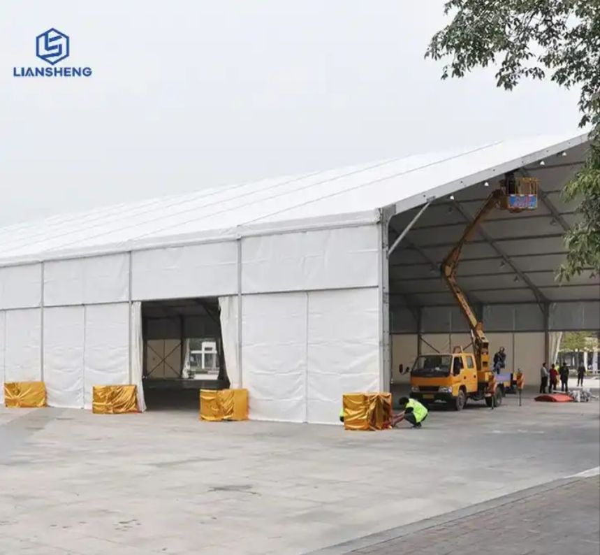 Heavy Duty Semi-circular Industrial Tent Manufacturer Aluminum Alloy Warehouse Tent for Sale
