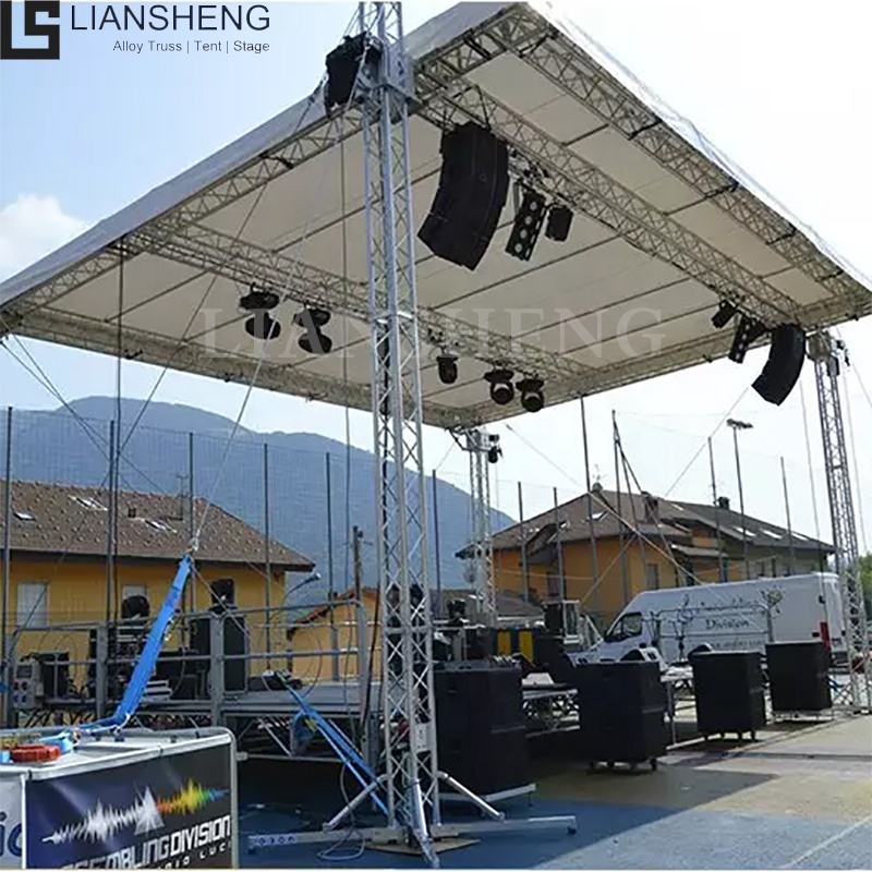 Aluminum Alloy Concert Stage Truss Supplier Propesyonal na Outdoor Stage Rigging System