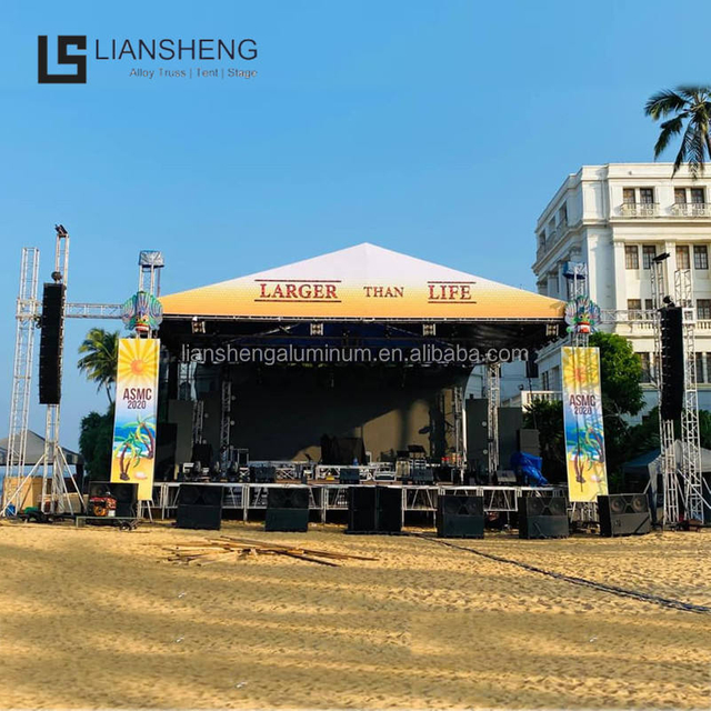 Propesyonal na Custom Concert Truss Stage System—— Modular Design · Napakahusay na Pagdala ng Pagkarga · Paglikha ng Perpektong Pundasyon para sa Bawat Pagganap