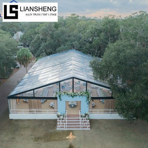 Outdoor Wedding Transparent Tent Aluminum Luxury Malaking Party Event Tent para sa 500 1000 Tao
