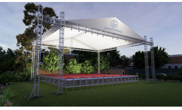 Aluminum Outdoor Event Truss System Concert Roof Truss para sa mga Hanging Speaker