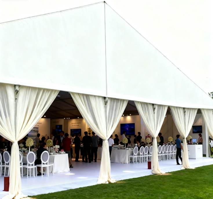 [Cloud Hall Series] 20×50m Exclusive Wedding Tent — Gumagamit ng Malambot na Liwanag Bilang Brush Para Maghabi ng Hindi Nababagabag na Romansa
