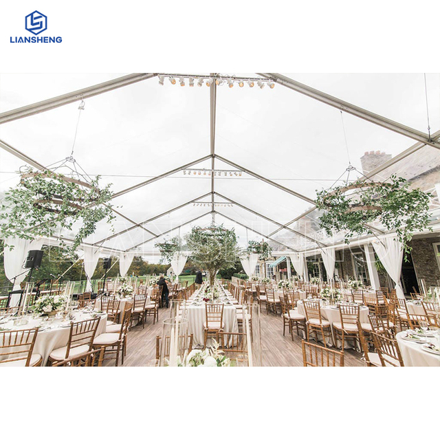 Liansheng · Sky Pavilion | 20m x 30m panoramic transparent PVC wedding tent (custom na modelo)