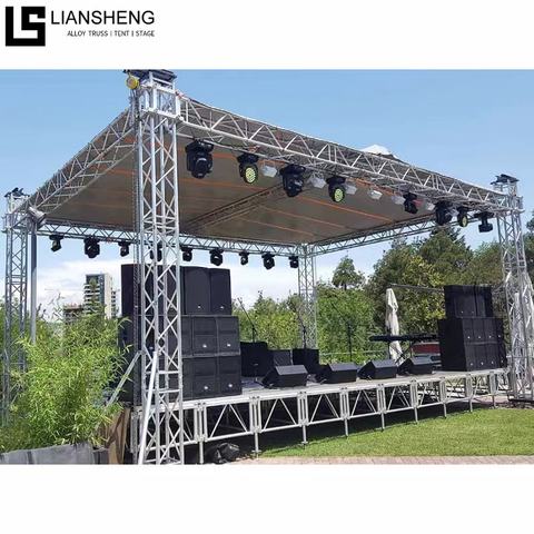 Portable Lighting Stand Truss Display Aluminum Stage Truss Mobile DJ