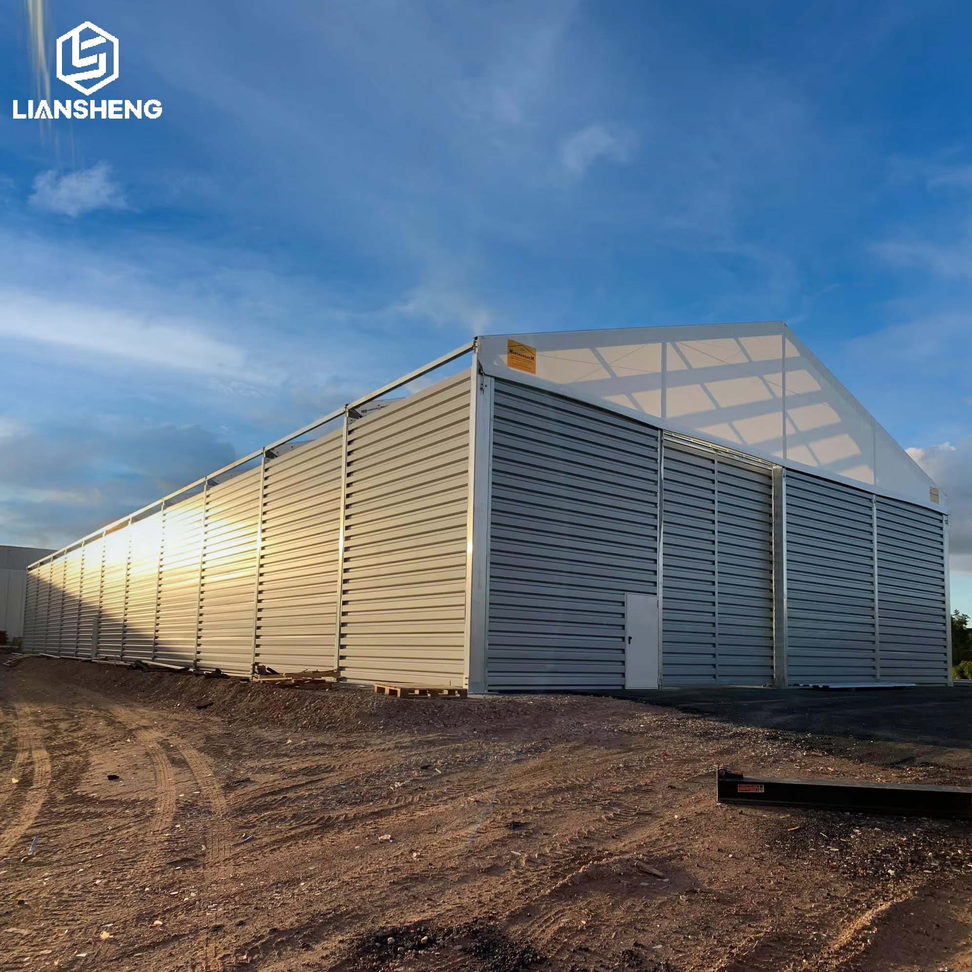 Factory Whole Sale Price Murang Malaking Span Heavy Duty Industrial Warehouse Storage Tent na may PVC Fabric Aluminum Frame Structure