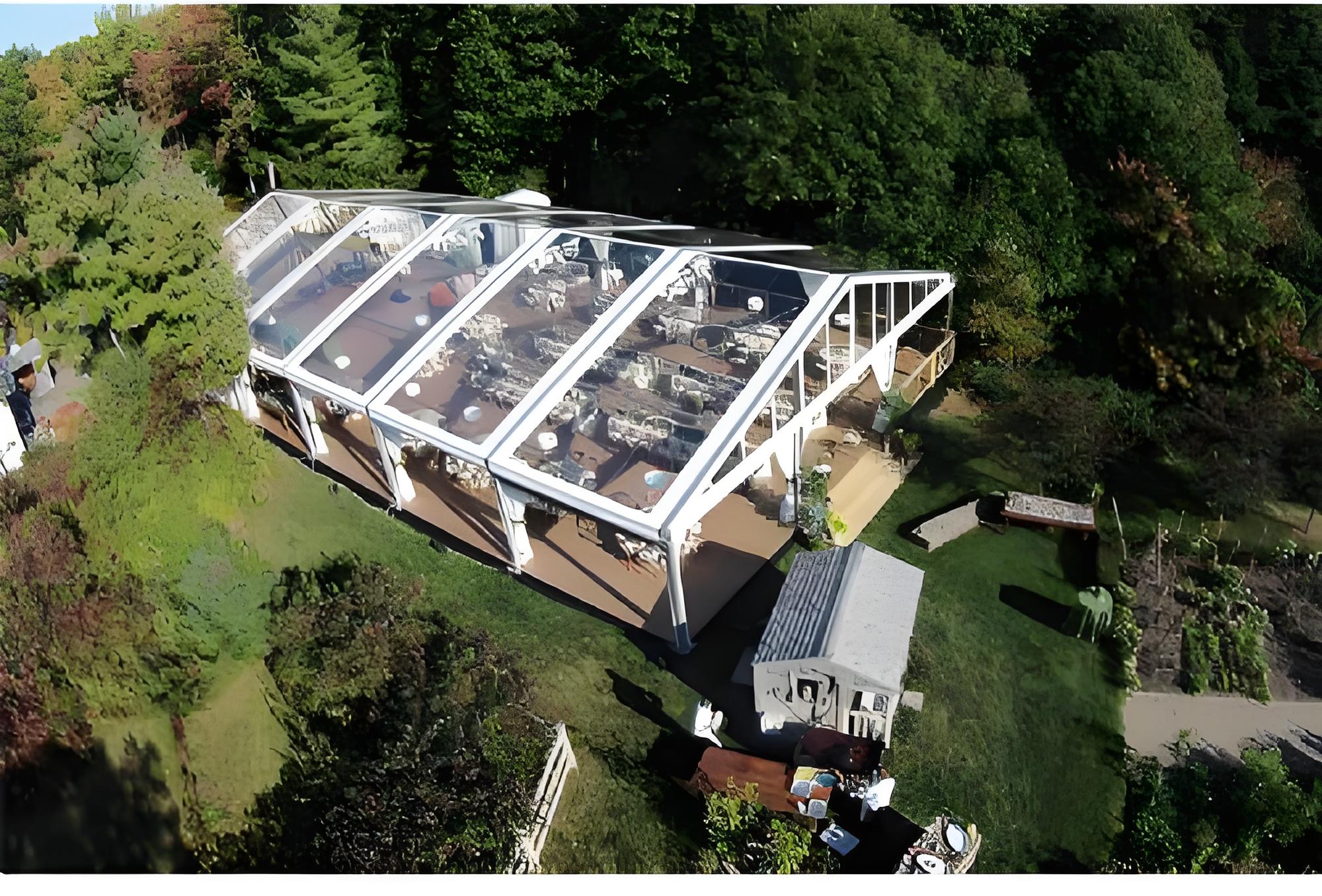 Customized Size Party Tent Easy Assemble Event Tent Long Span Aluminum Frame Wedding Tent na may Roof Lining