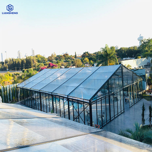 Luxury Party Wedding malinaw na PVC Black Frame Malaking Tent Curved Herringbone Color Opsyonal Aluminum Steel Frame Event Marquee Tent