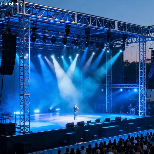 Spigot Truss, Stage at Light Show Para sa Outdoor Concert Performance Event 