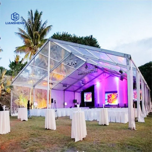  Outdoor Luxury Party Wedding Tent,Transparent Trade Show Warehouse Pagoda For Sale Span 20X30M Para sa Event