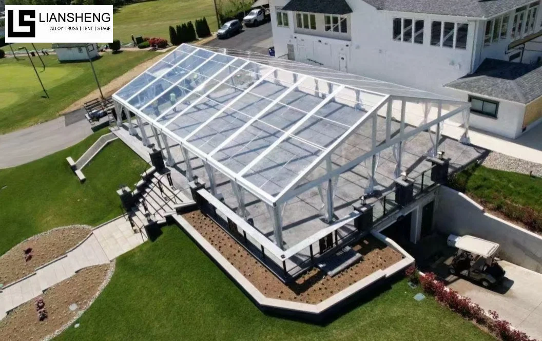 Transparent na Roof at Glass Wall Tent – ​​Luxury Clear Event Structure