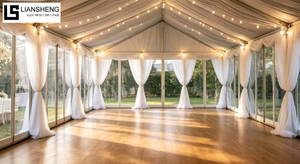 Transparent PVC Wedding Marquee Tent Para sa Outdoor Party Event