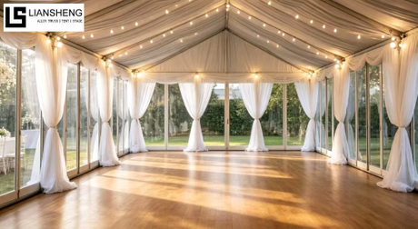 Transparent PVC Wedding Marquee Tent Para sa Outdoor Party Event
