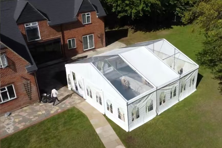 Aluminum Frame Heavy Duty PVC Marquee Tent Para sa Warehouse Wedding Outdoor Event