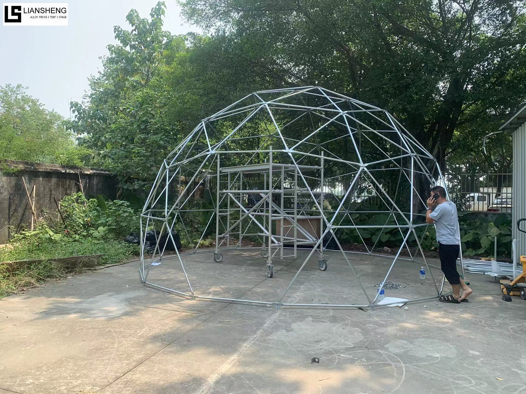  Container-Friendly Geodesic Dome Structure, Multi-Scene Commercial Spherical Tent para sa Outdoor Events